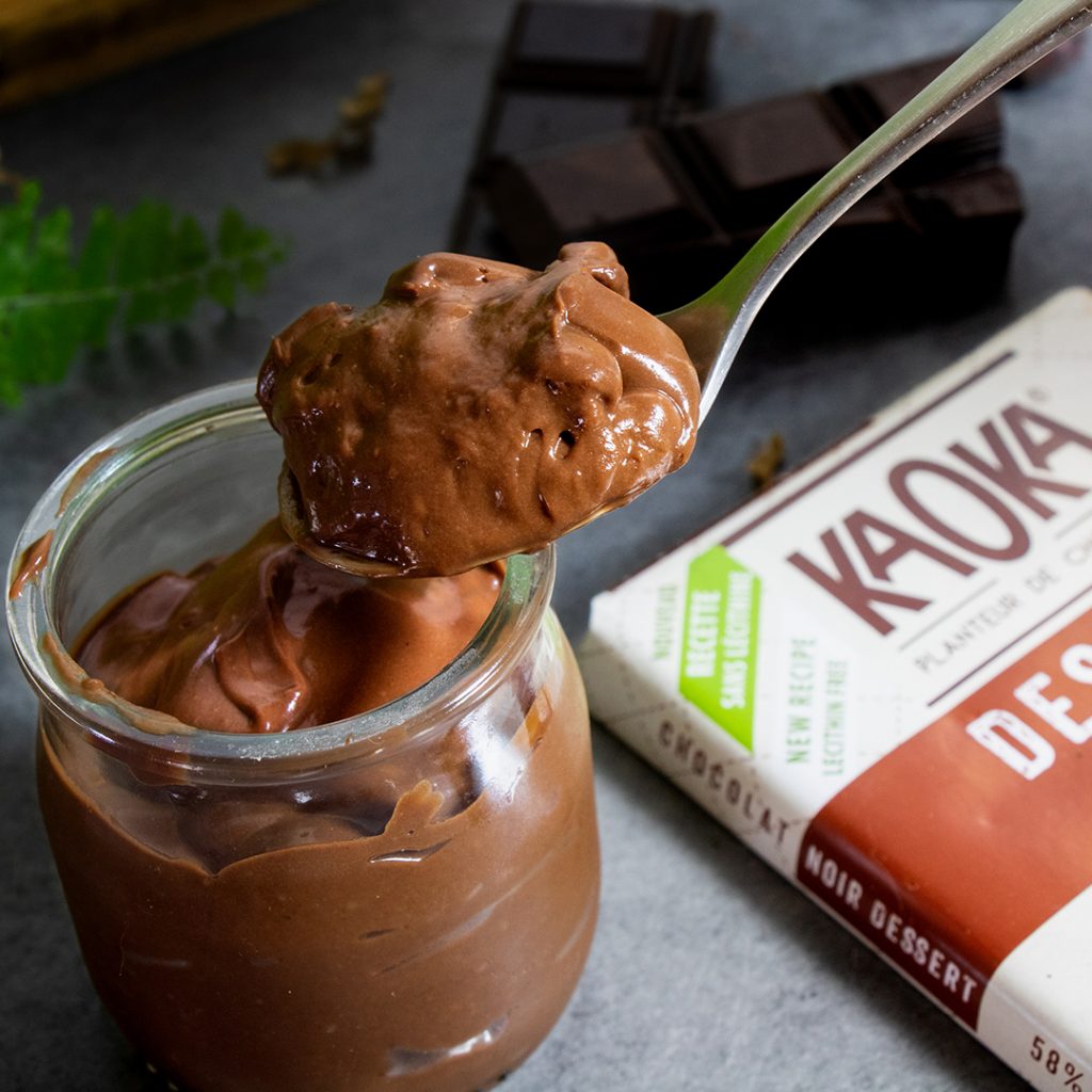 recette creme dessert chocolat vegan