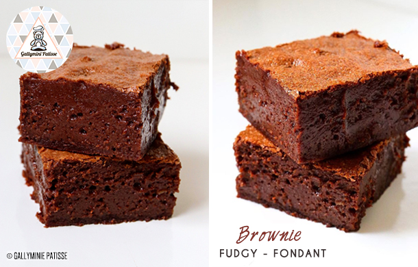 Recette de Brownie Fudgy ultra fondant par Gallymini