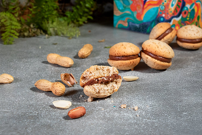 Recette de whoopies au chocolat et aux cacahuètes