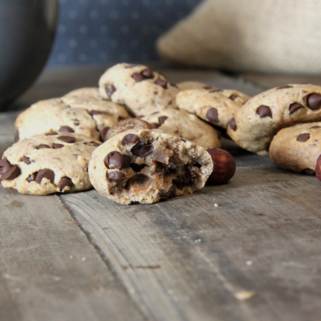 Recette de biscuits moelleux chocolat et noisettes