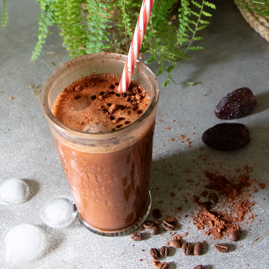 Recette de chocolat glace boisson fraiche cacao dattes café