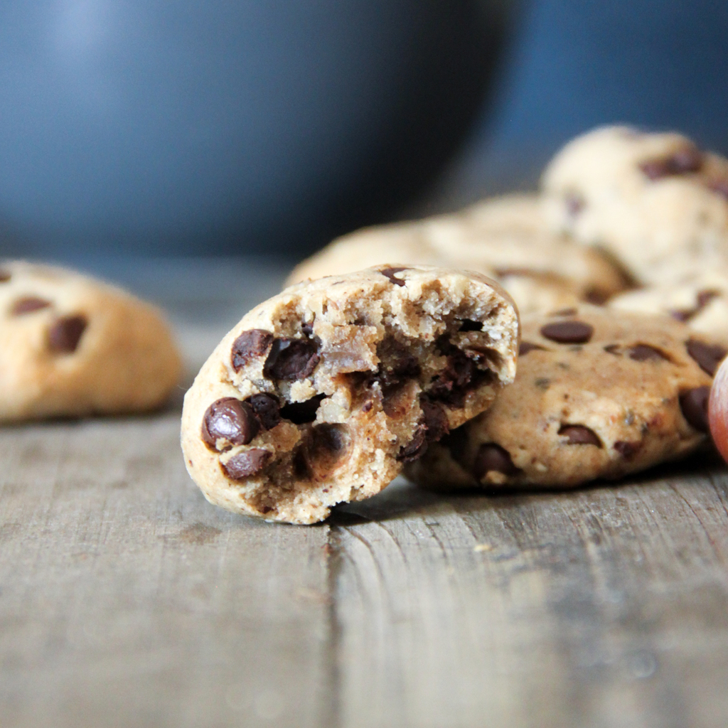 Recette biscuits vegan noisettes pépites de chocolat