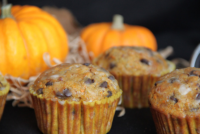 Recette de muffins à la carotte, à l'orange et aux pépites de chocolat noir