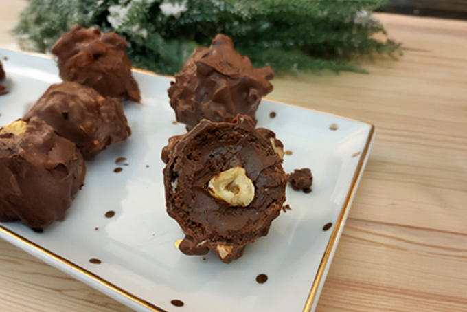 Recette de rochers au chocolat au lait