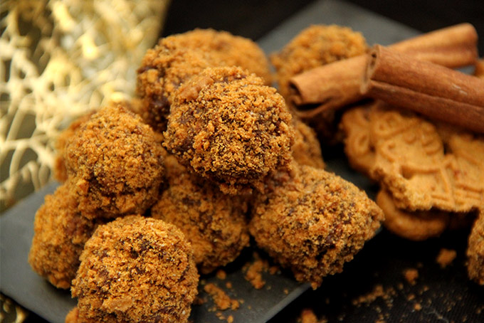 Recette de truffes au chocolat et au speculoos
