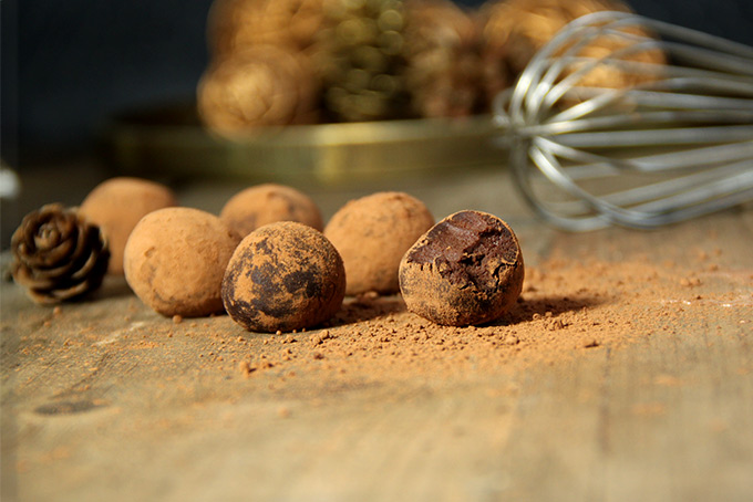 Recette de truffes vegan au chocolat
