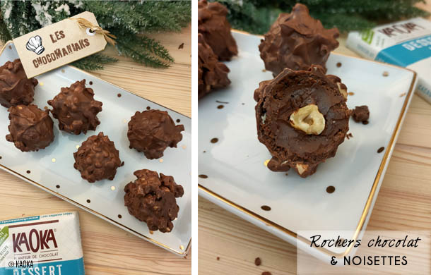 Recette de rochers chocolat noisettes