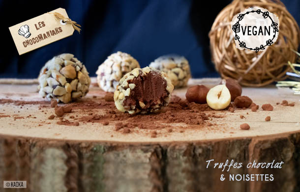 Recette de truffes chocolat noisettes