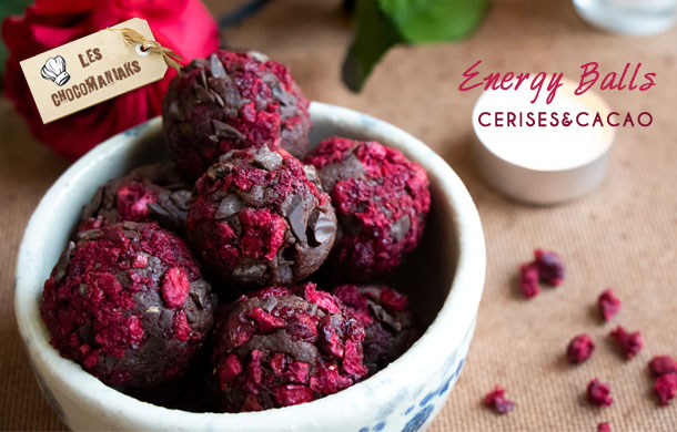 Recette d'Energy Balls Cerises et Cacao