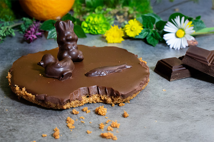 Recette de tarte au chocolat vegan et sans cuisson