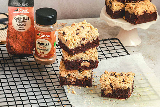 Recette de brookie parfumé à la cannelle