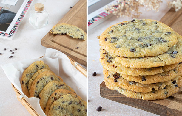 Recette de cookies aux pépites de chocolat noir