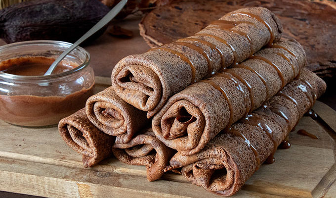 Recette de crêpes au cacao bio