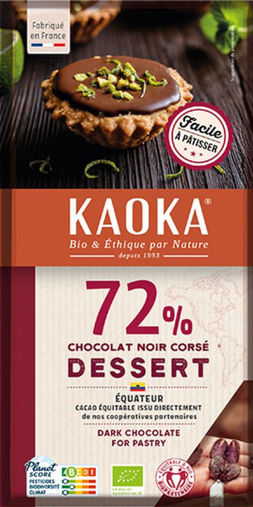 Chocolat Noir 72% cacao Kaoka