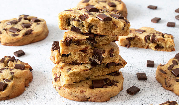 Recette de cookies aux chunks de chocolat noir