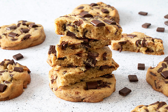 Recette de cookies aux chunks de chocolat noir